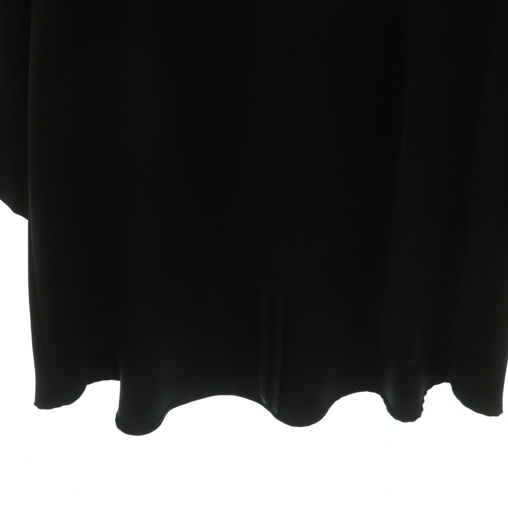 ヨーコチャン YOKO CHAN クルーネック フレア ブラウス 七分袖 プル