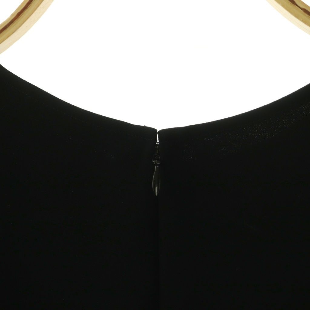 ヨーコチャン YOKO CHAN クルーネック フレア ブラウス 七分袖 プル