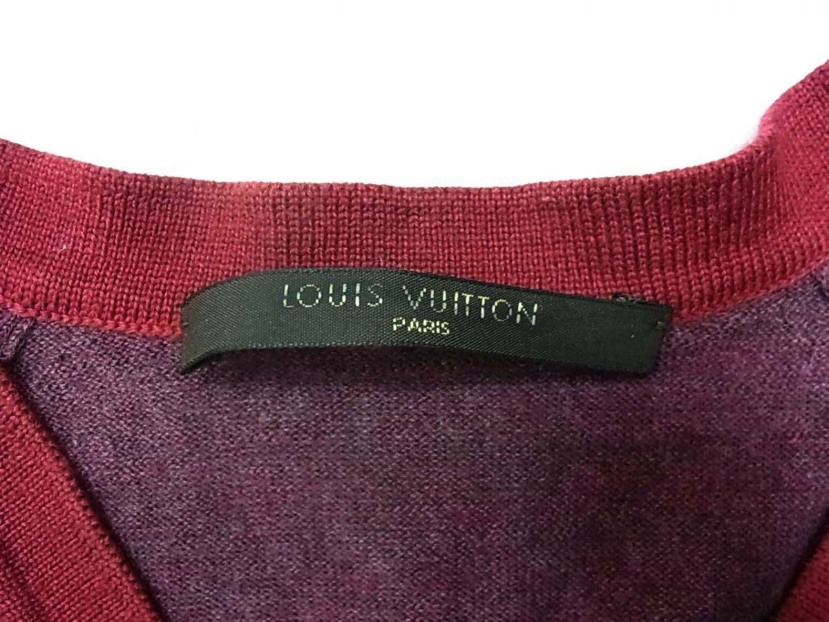 ◇LOUIS VUITTON ルイヴィトン Vネックニット セーター カシミヤ混 