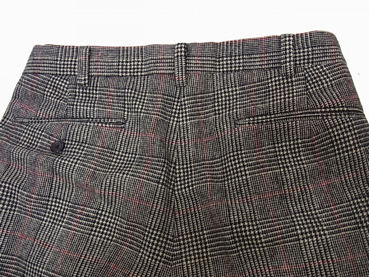 ◇RALPH LAUREN グレンチェック スラックス パンツ ウール100％ ポロ