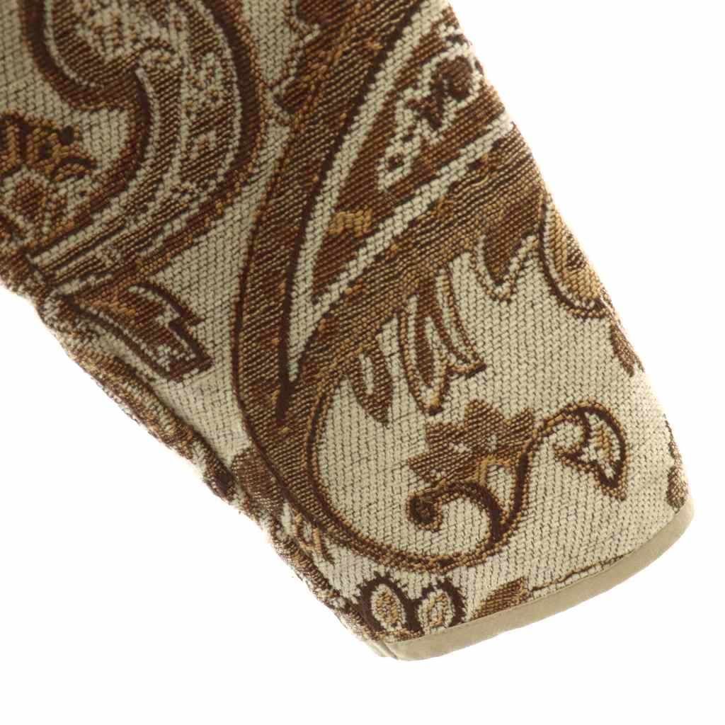 オメカシ Omekashi ゴブランジャケット ノーカラー F グレージュ