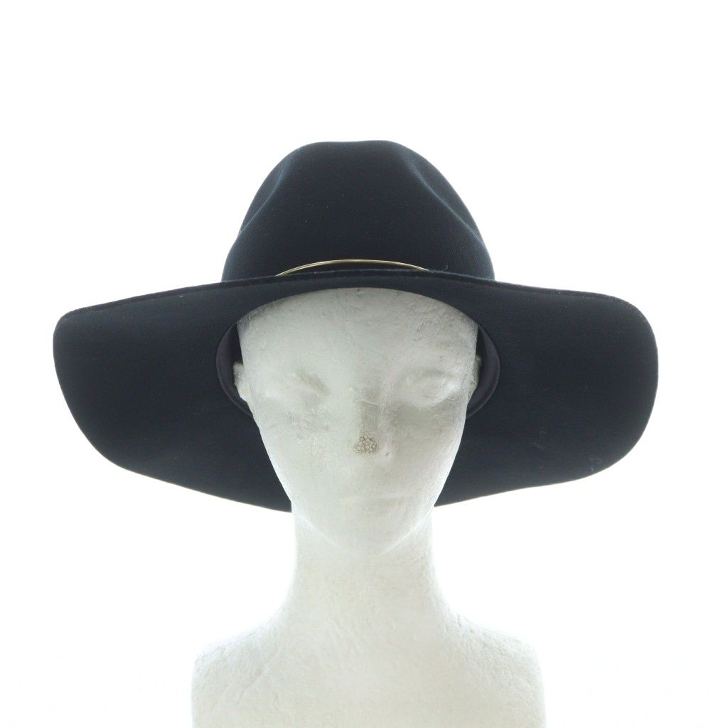 ジャネッサレオン JANESSA LEONE 中折れハット ウール フェルト 黒