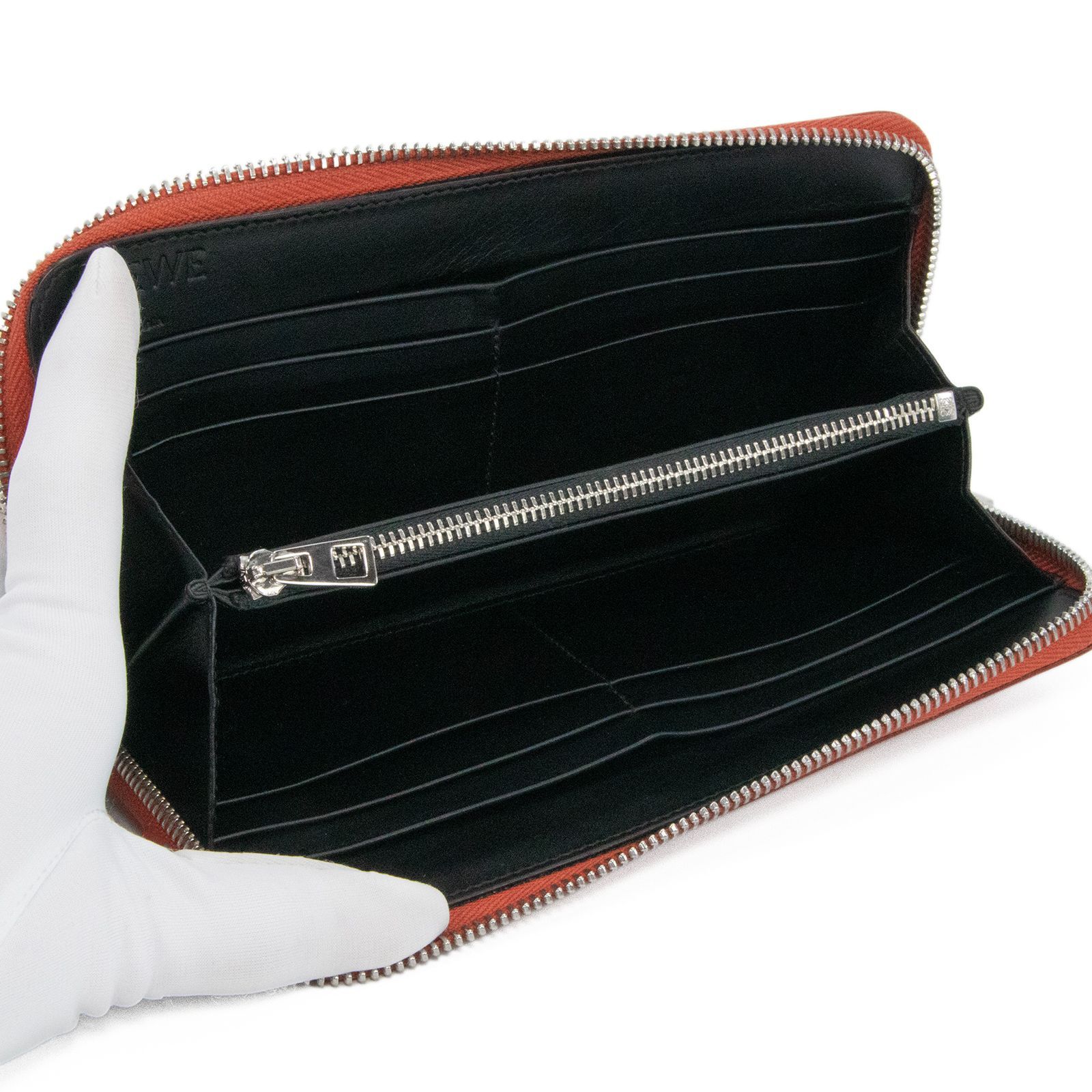 本物 送料無料 ロエベ 長財布 ラウンドファスナー ジップタイプ メンズ