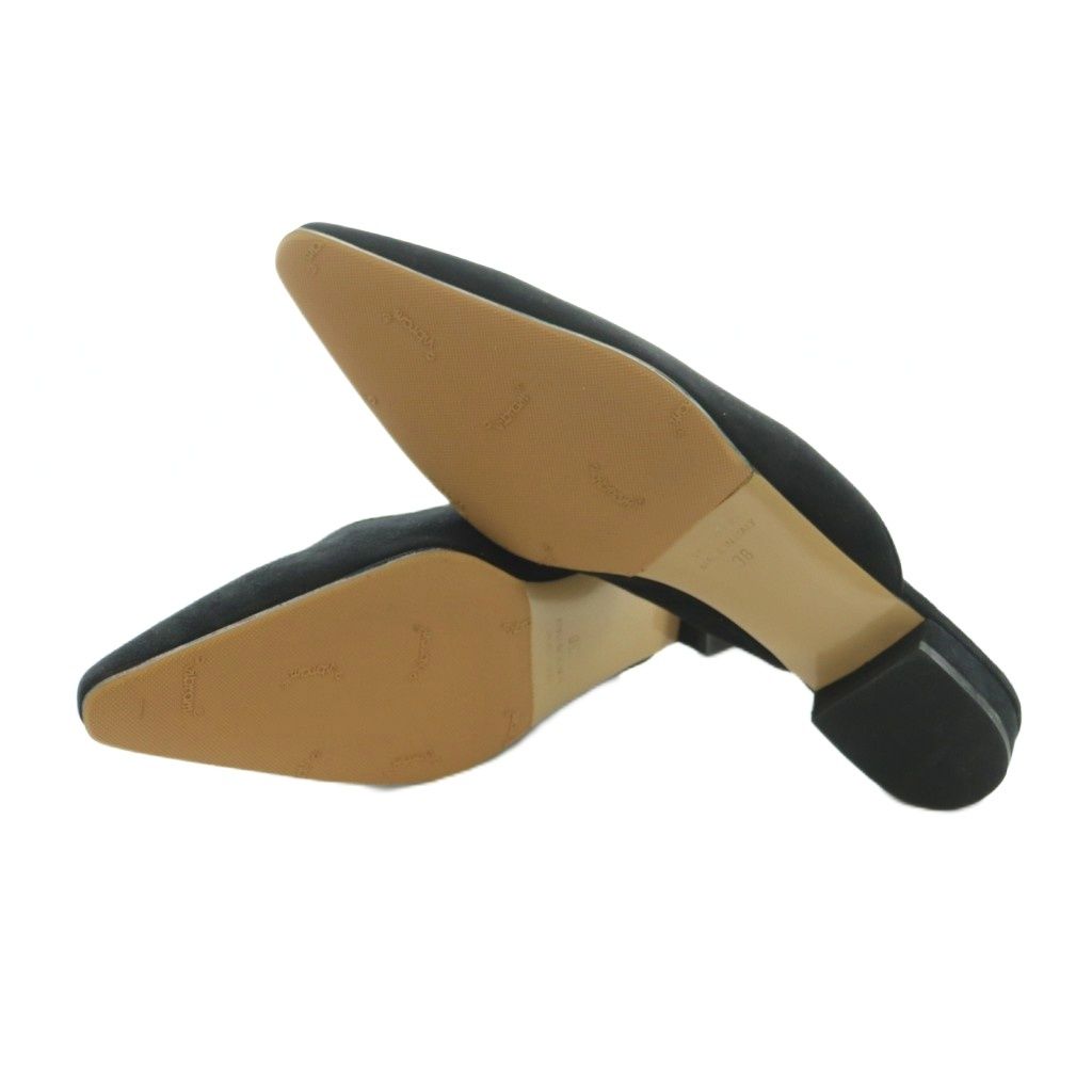 ネブローニ Nebuloni スウェードフラットミュール ローヒール 38 25.0