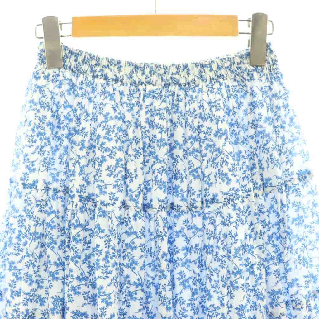 マリハ MARIHA 23SS 草原の虹のスカート サマーシャドウ 花柄 フレア F