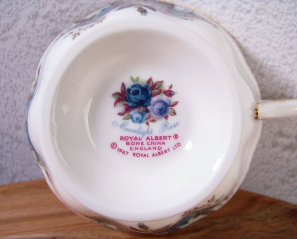 英国製　ヴィンテージ　ロイヤルアルバート26.5cm美品 6枚セット 英国製 限定品 ヴィンテージ ロイヤルアルバート ムーンライトローズ