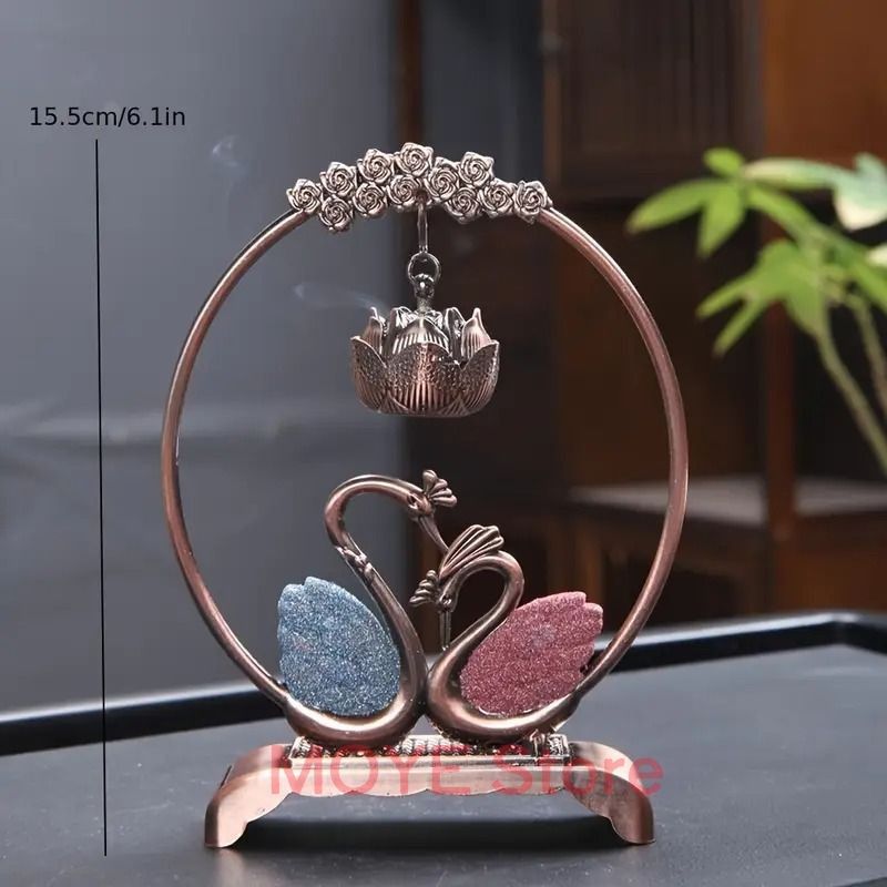 金津沙矢香　新品・送料込　鳥のオブジェ　展示会購入　希少品 香炉 香炉禅飾り お香 お香立て 白鳥 ブロンズ 置物 オブジェ 金属