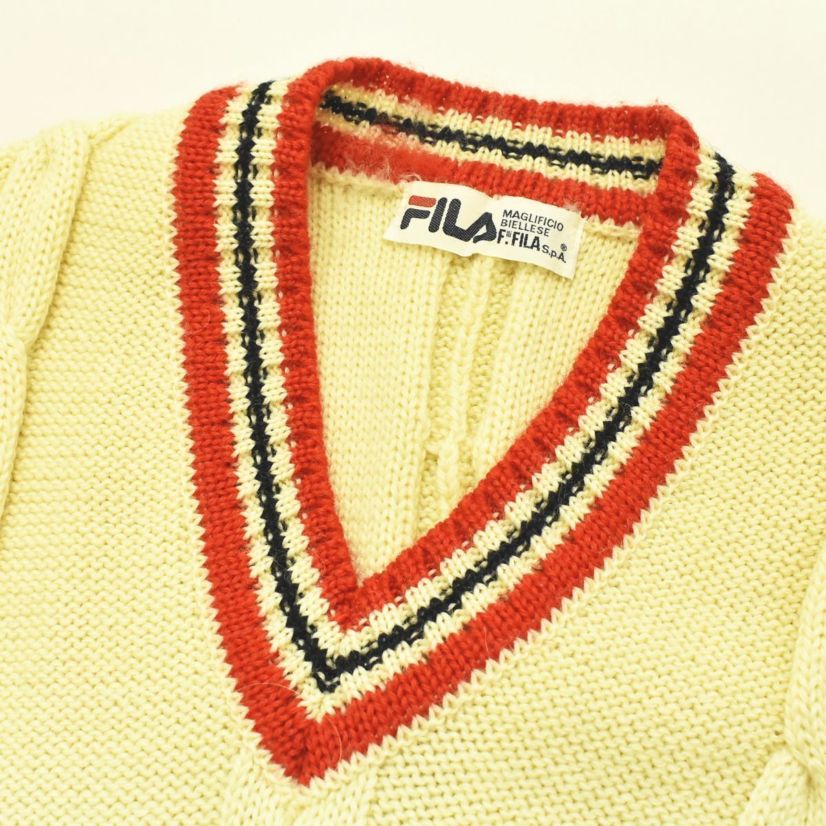 美品】 70s 80s ヴィンテージ フィラ FILA MAGLIFICIO BIELLESE 