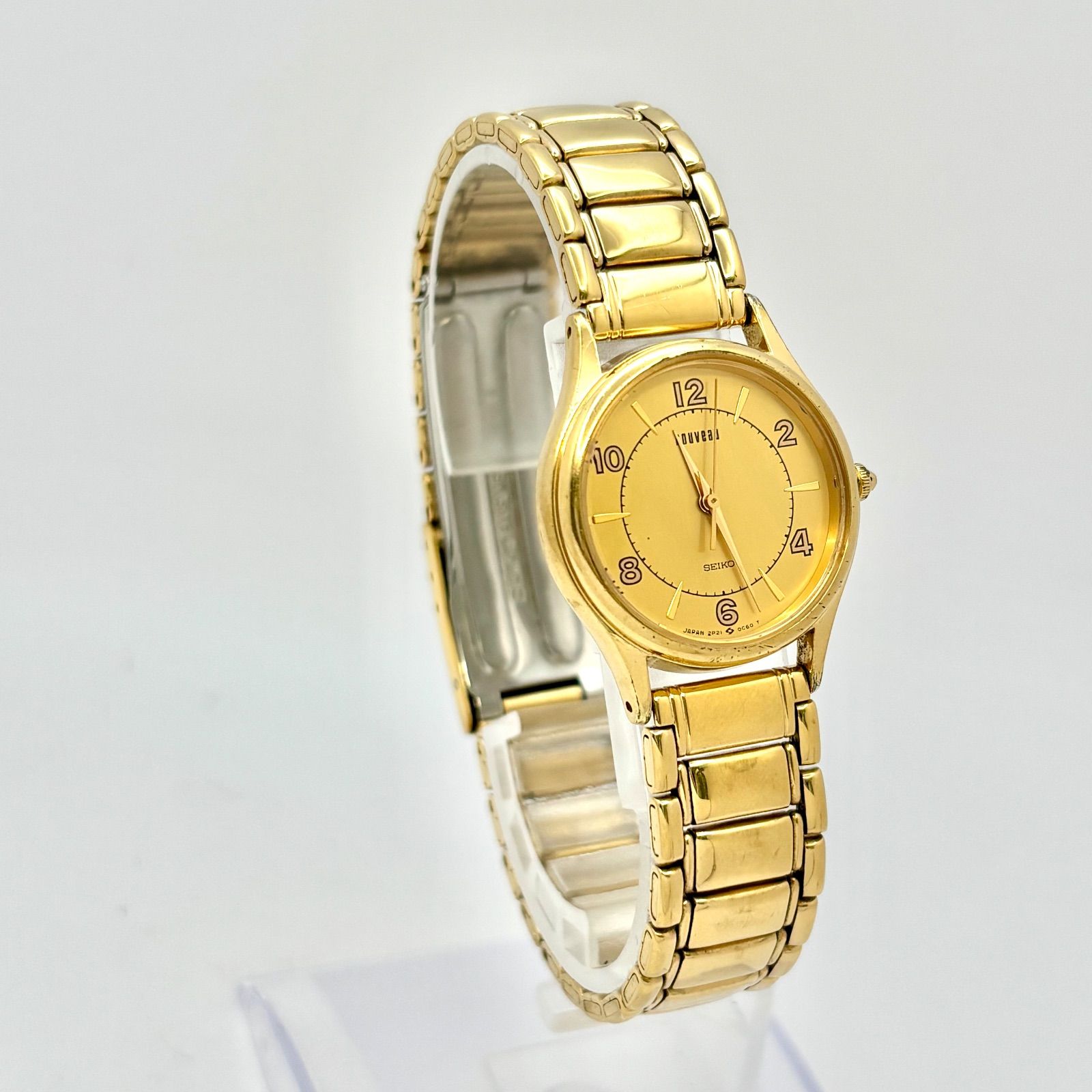 新品電池】SEIKO セイコー nouveau ヌーボ レディース 腕時計 ゴールド