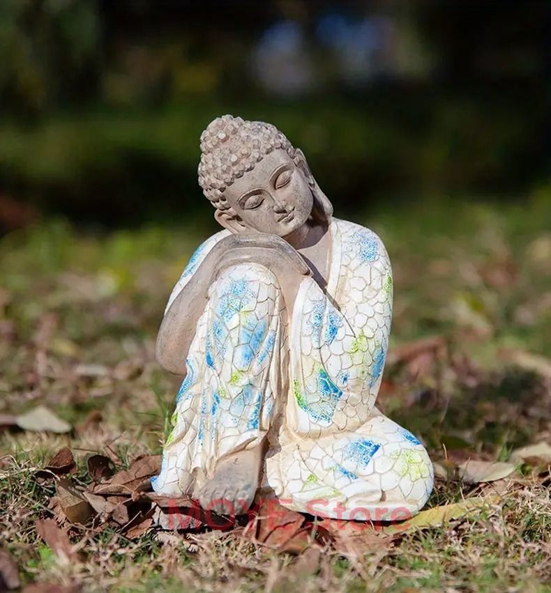 仏像 仏 置物 オブジェ 仏教 樹脂 精密彫刻 一刀彫り 風水 崇拝 彫刻