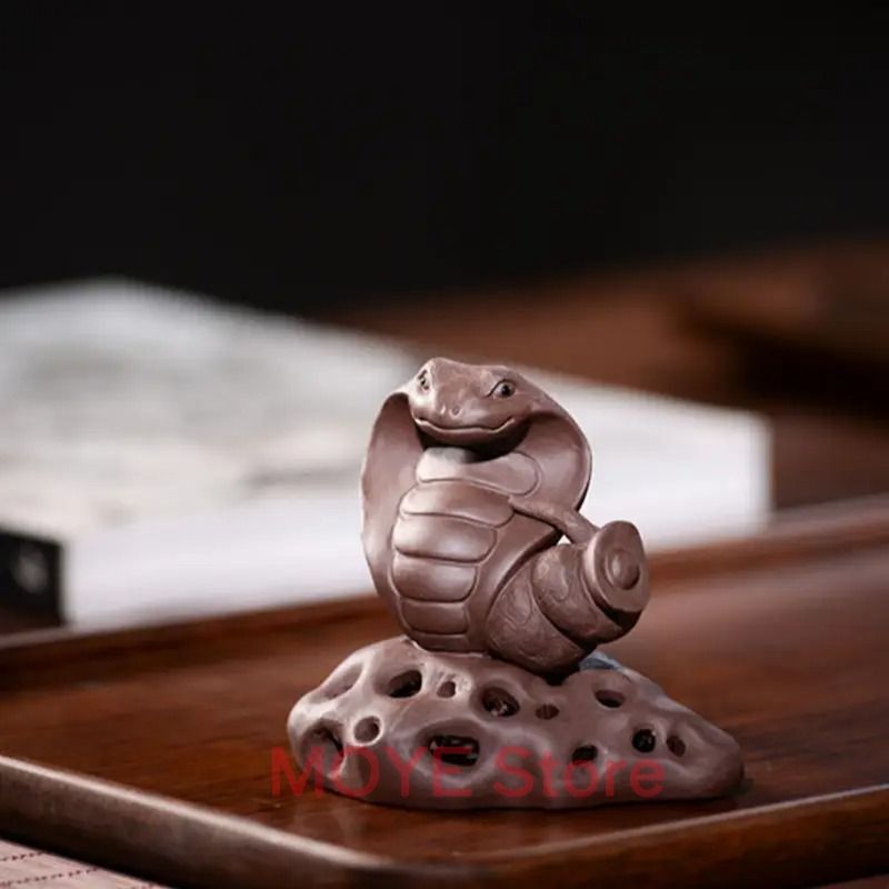 巳年　蛇の置物　オブジェ 蛇 ヘビ 巳年 干支 置物 オブジェ 干支グッズ セラミック 土器