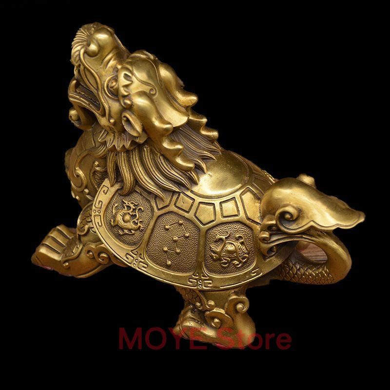 龍亀 龍 ドラゴン 亀 置物 オブジェ ゴールド 金 黄金 運気アップ 風水