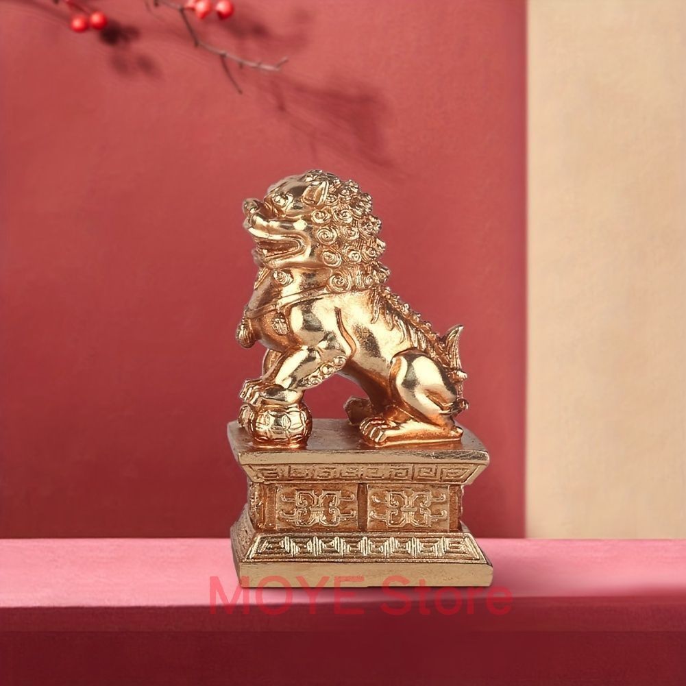 ペア 守護 獅子 狛犬 シーサー 像 置物 招福 幸福 開運 事業運 財運