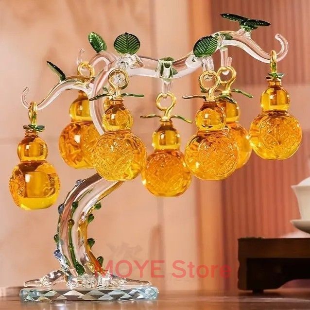 瓢箪 ひょうたん クリスタル 透明 透明感 置物 オブジェ 瓢箪 厄除け