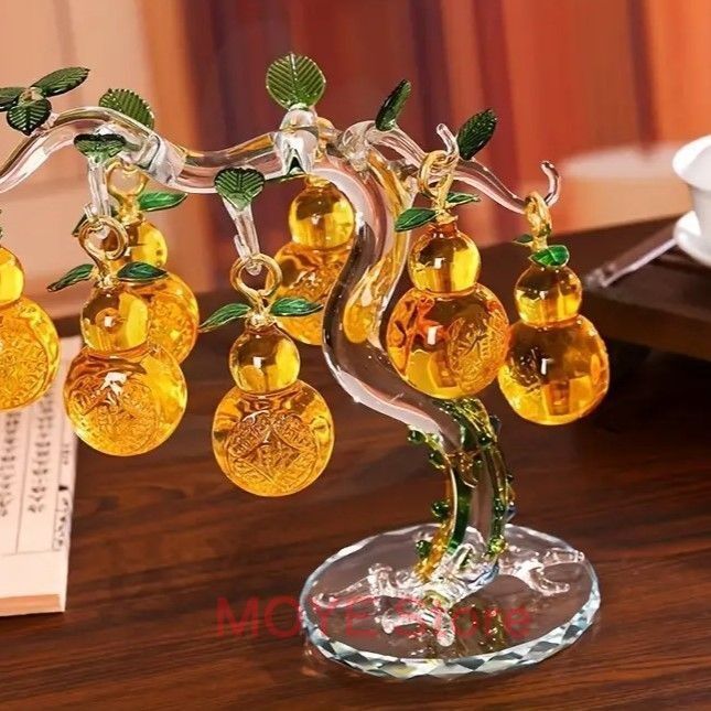 瓢箪 ひょうたん クリスタル 透明 透明感 置物 オブジェ 瓢箪 厄除け