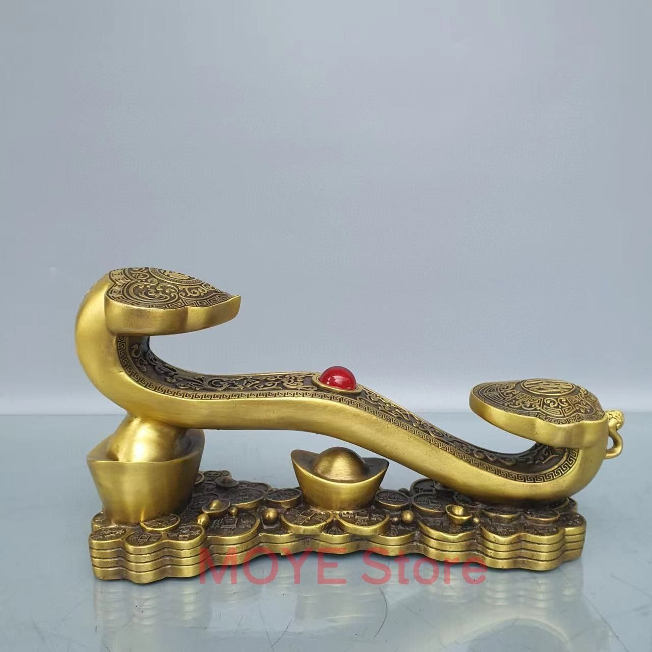  元宝 如意 置物 オブジェ 金色 ゴールド 風水グッズ 元寶 運 健康運 出世運 家庭運 家内安全 インテリア 玄関 リビング 贈り物 プレゼント 魔除け オフィス 飾品 幸運zw0117 インテリアコレクション 置物 インテリア小物