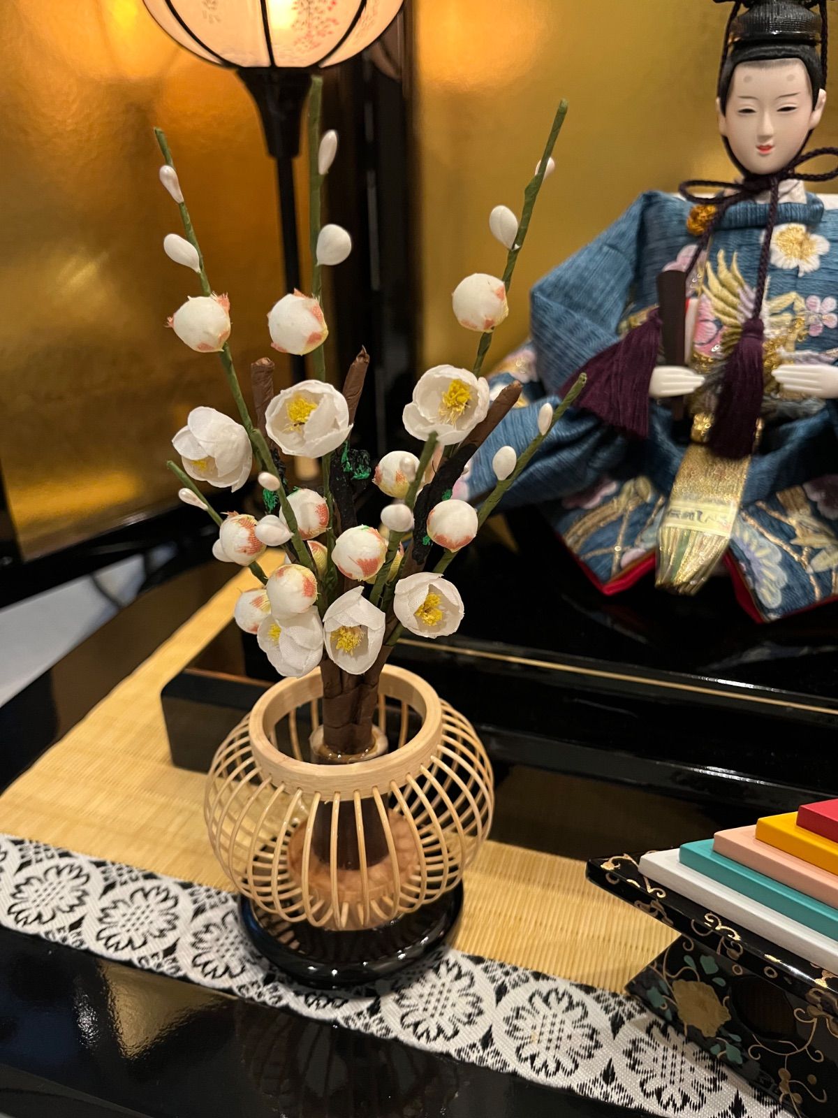 新品☆極上☆梅と鳳凰の共演☆三五☆京十一番の親王飾り☆絢爛豪華な