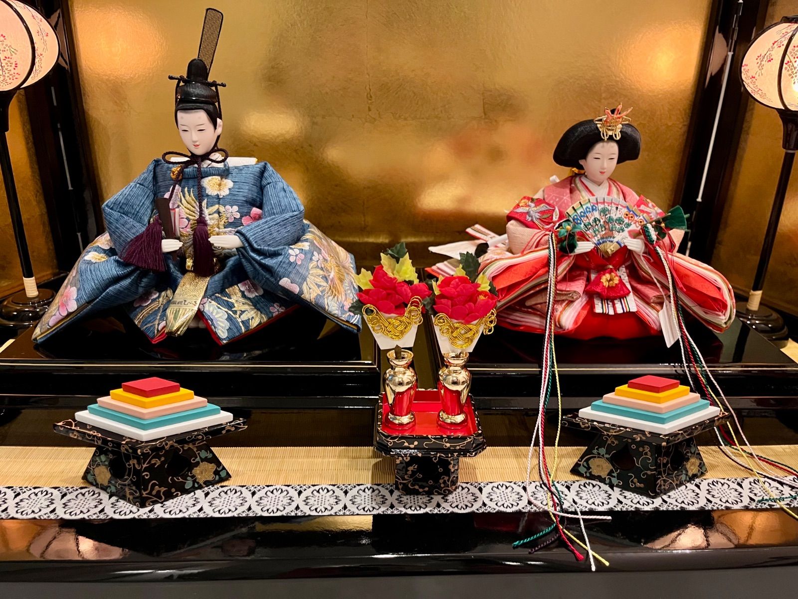 新品☆極上☆梅と鳳凰の共演☆三五☆京十一番の親王飾り☆絢爛豪華な