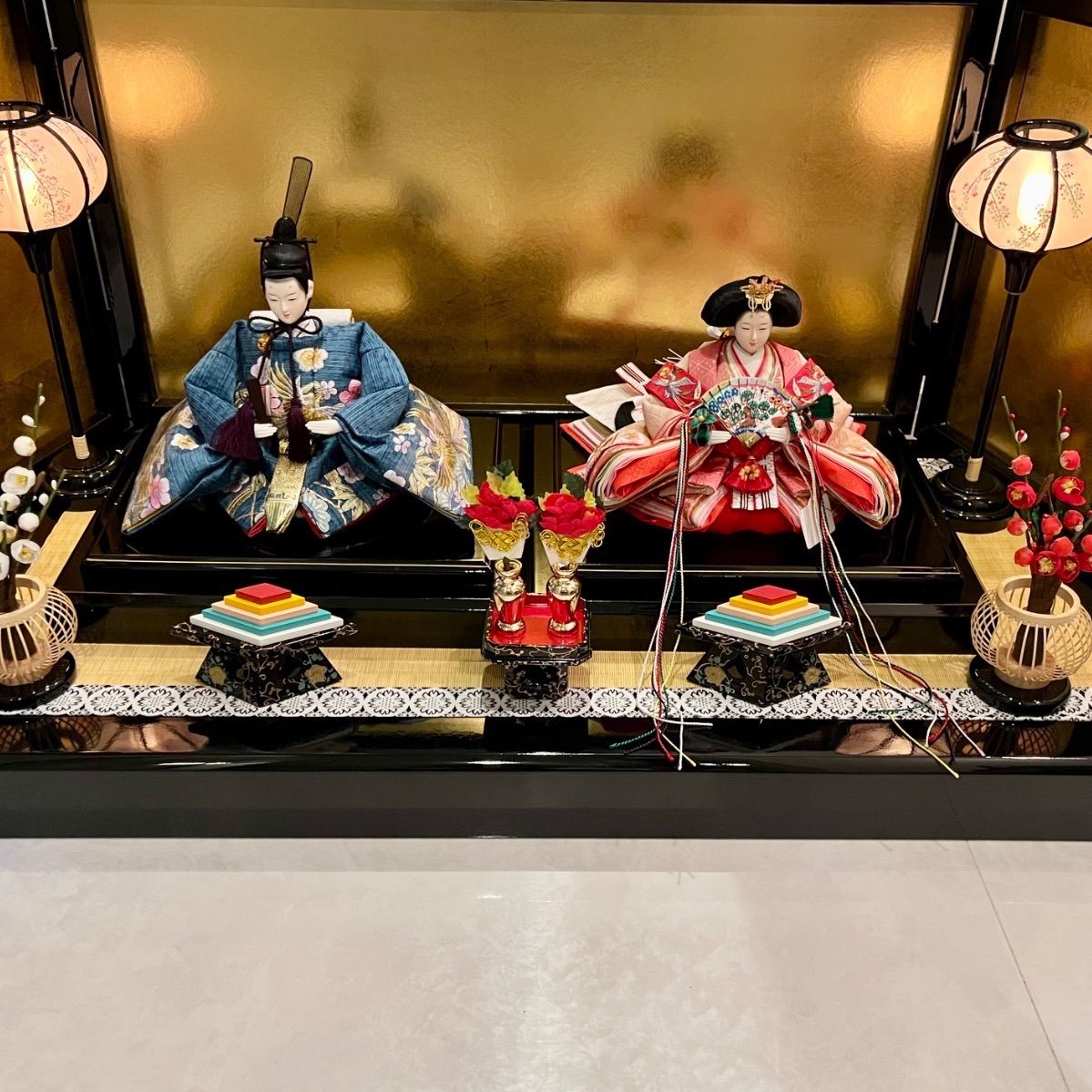 新品☆極上☆梅と鳳凰の共演☆三五☆京十一番の親王飾り☆絢爛豪華な