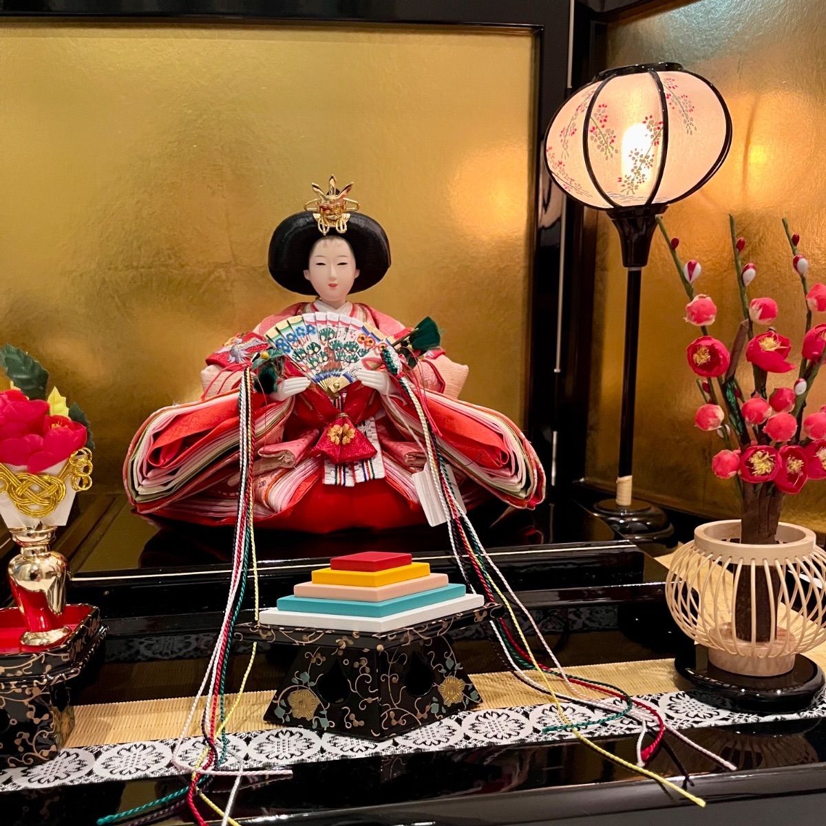 新品☆極上☆梅と鳳凰の共演☆三五☆京十一番の親王飾り☆絢爛豪華な