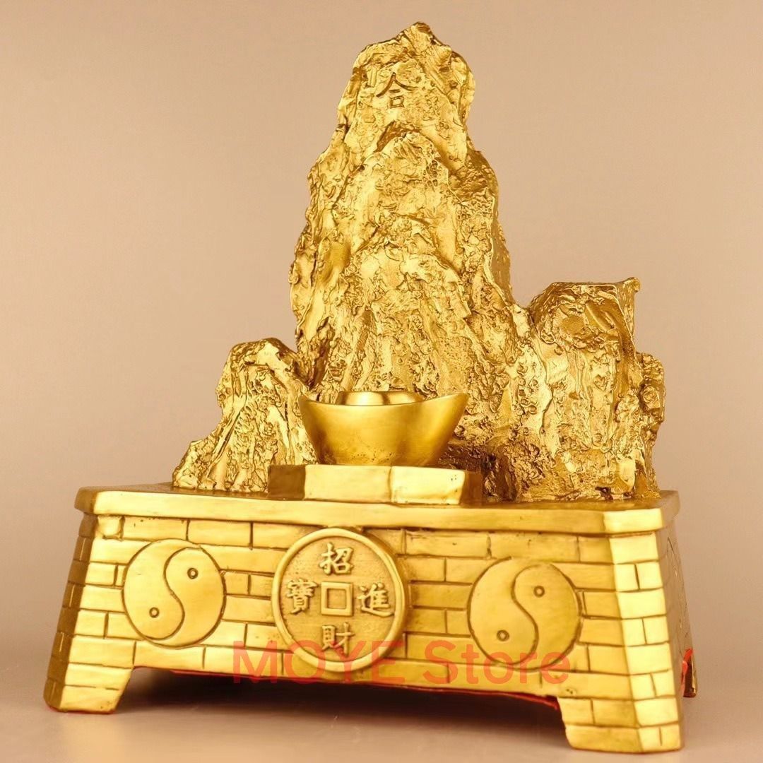 元宝 置物 オブジェ 金色 ゴールド 豪華 黄金 風水グッズ 招財 金運 財運 開運 運気アップ 商売繁盛 富 繁栄 インテリア オフィス 店舗 玄関 リビングzw0117