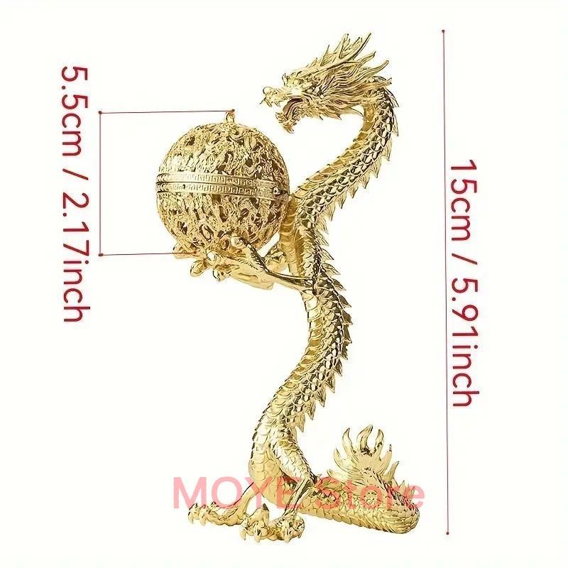  香炉 香炉禅飾り 龍 ドラゴン 竜 金 ゴールド 開運 金運 縁起物 お香 お香立て 線香 蚊取り線香 リラックス インテリア リビング 寝室 玄関 ヨガ リラクゼーションzw0117 木製雑貨 置物 インテリア小物