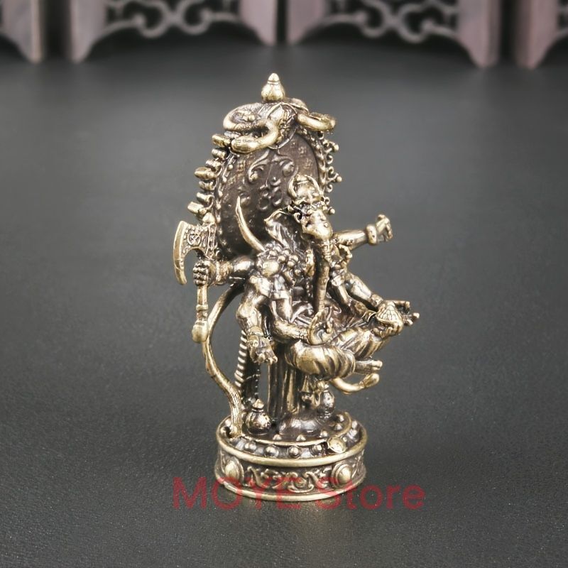 ガネーシャ像 2体セット 陶器製 商売繁盛 金運 厄除け スピリチュアル