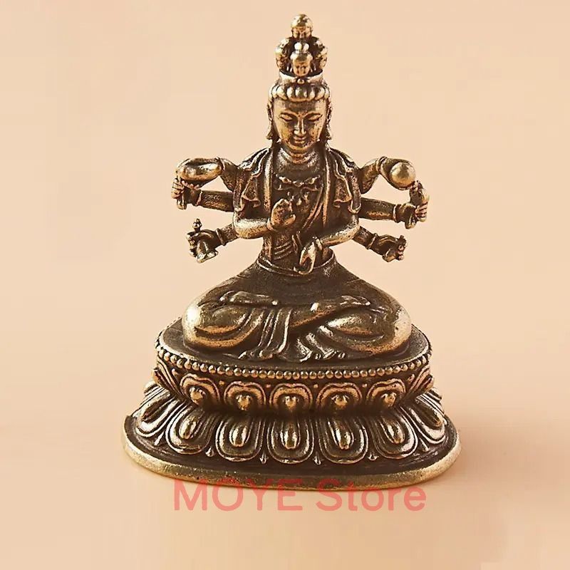 黄金の観音様／材質・真鍮製。高さ、20センチ、重さ、1kg。【昭和初期の作品】 c689f466a0144f7dd17f1cf91700fe