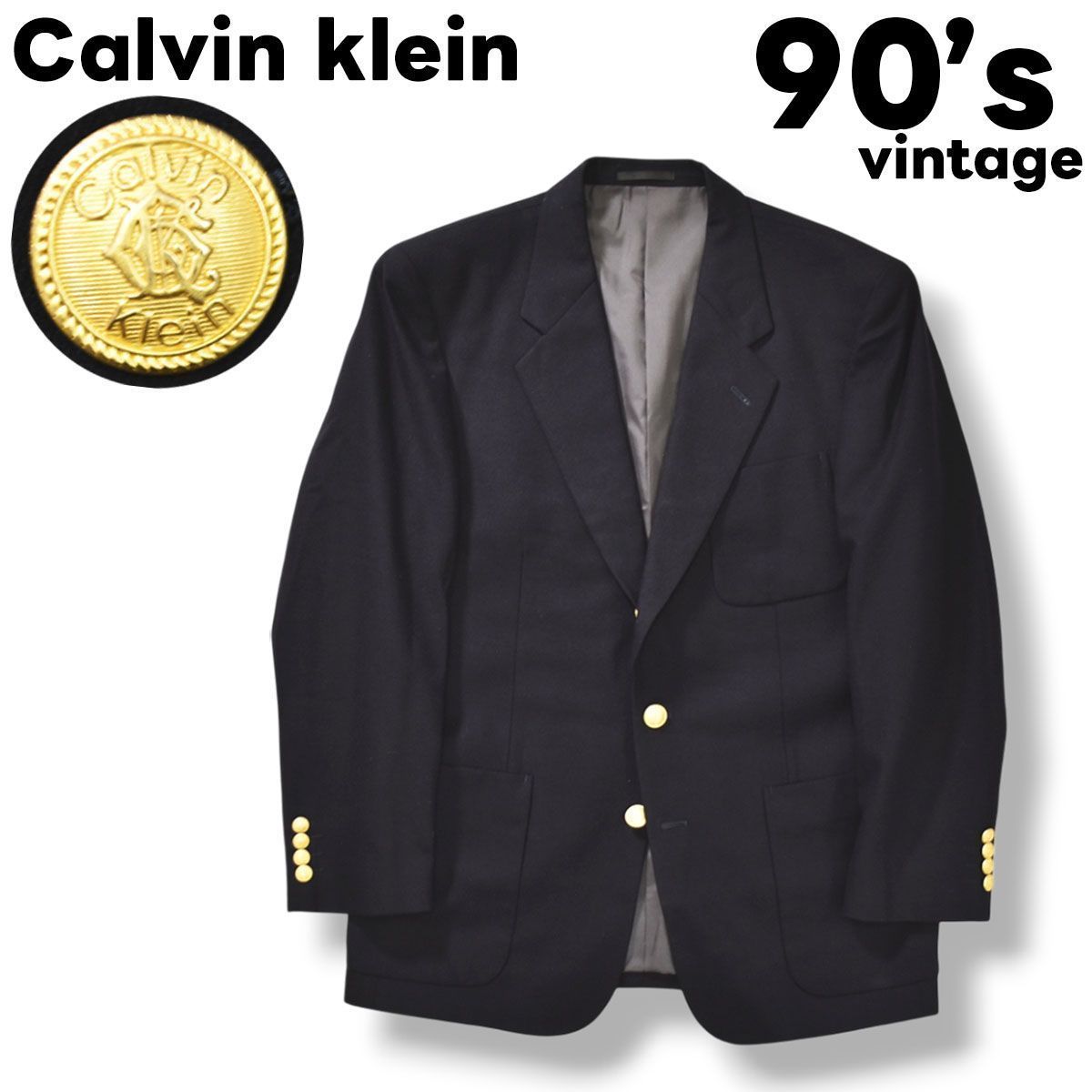 上品】 90s ヴィンテージ カルバンクライン Calvin klein NEW WOOL 100 