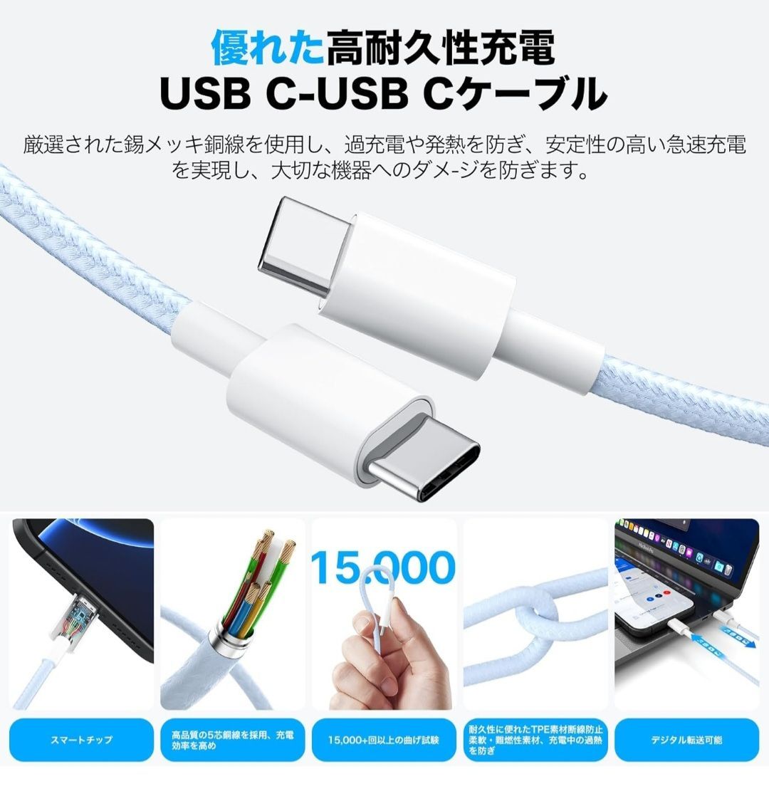 ☆Cardill iPhone16 充電器 タイプc 充電器 type-c 20W PD 急速充電器