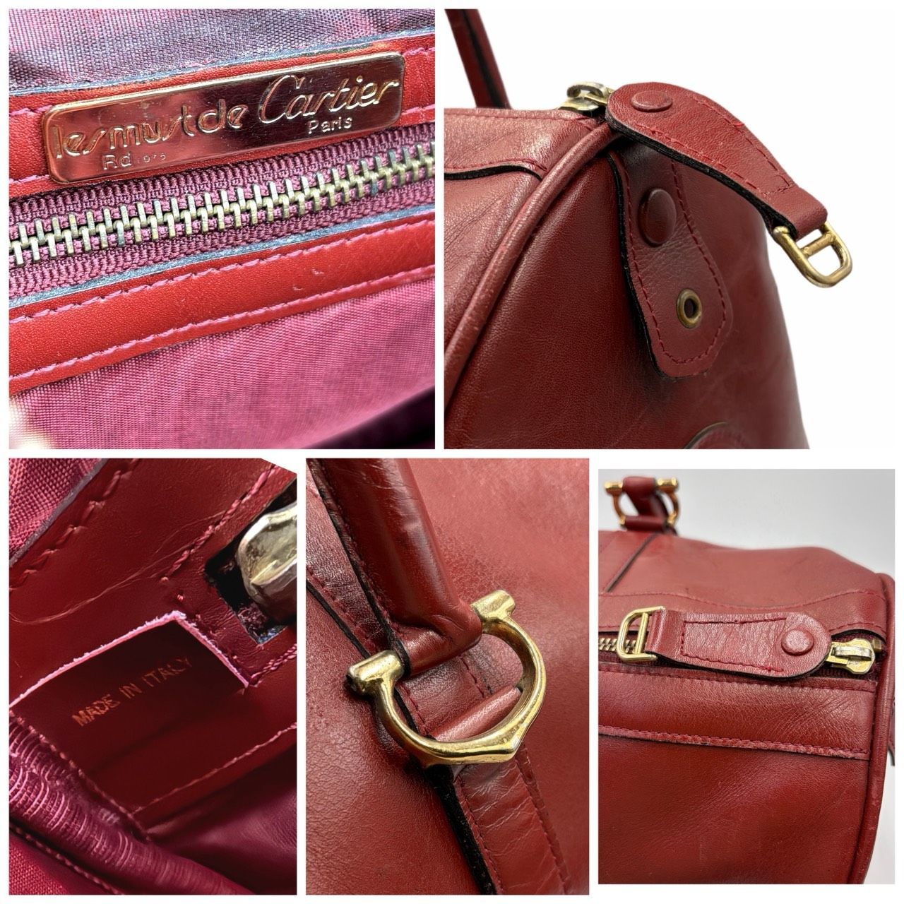 良品✤大容量【Cartier／カルティエ】ボストンバッグ マストライン