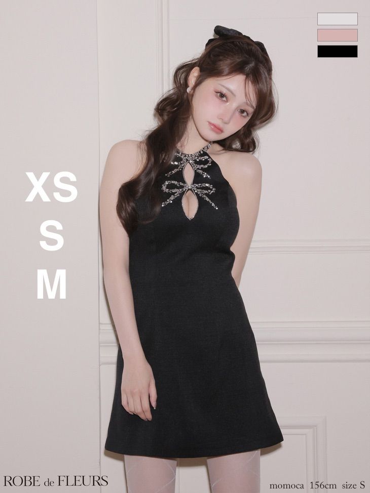 ブラック [FM4163-B-2601] 【ROBE de FLEURS/ローブドフルール