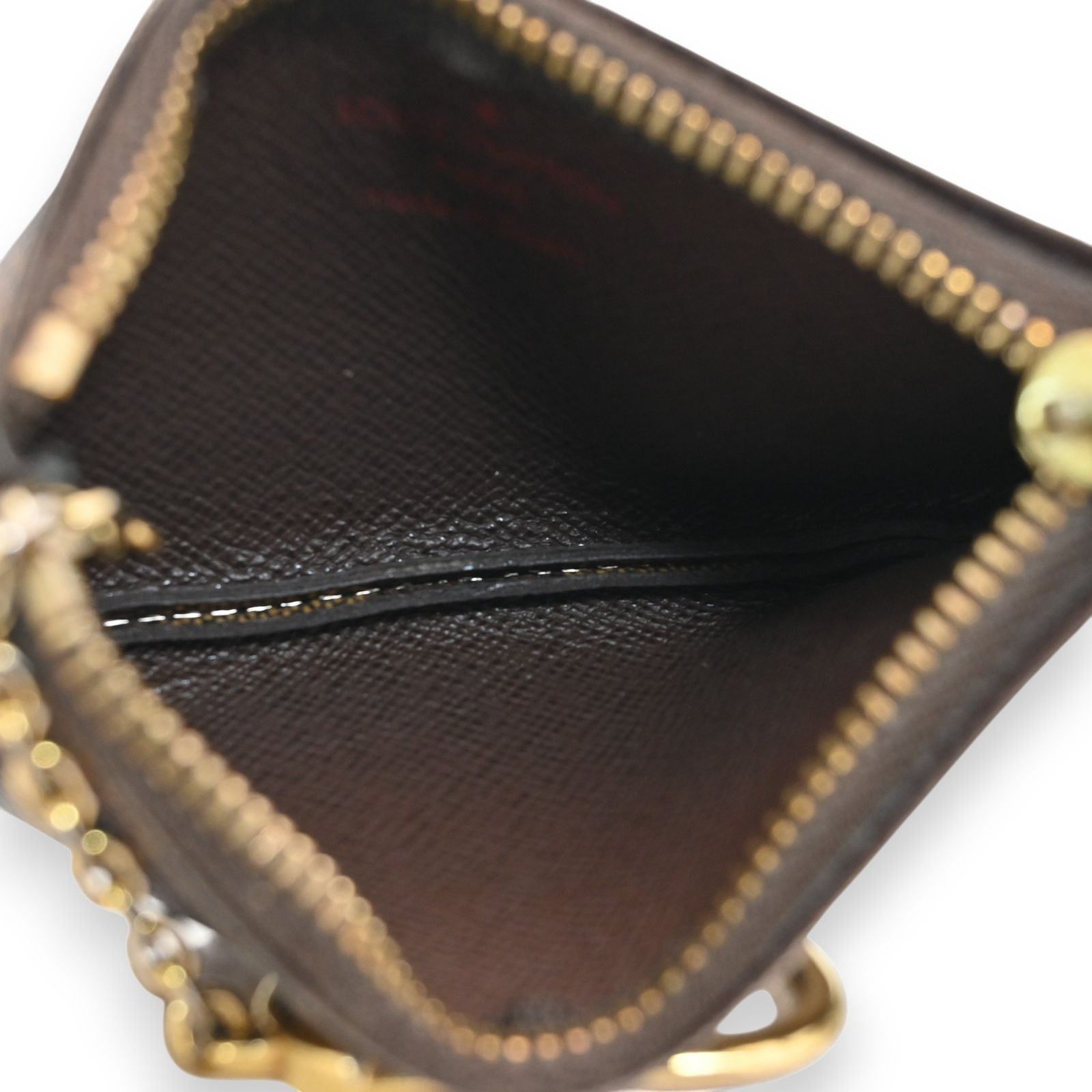 ルイヴィトン ダミエ エベヌ ポシェット クレ コインケース Bランク