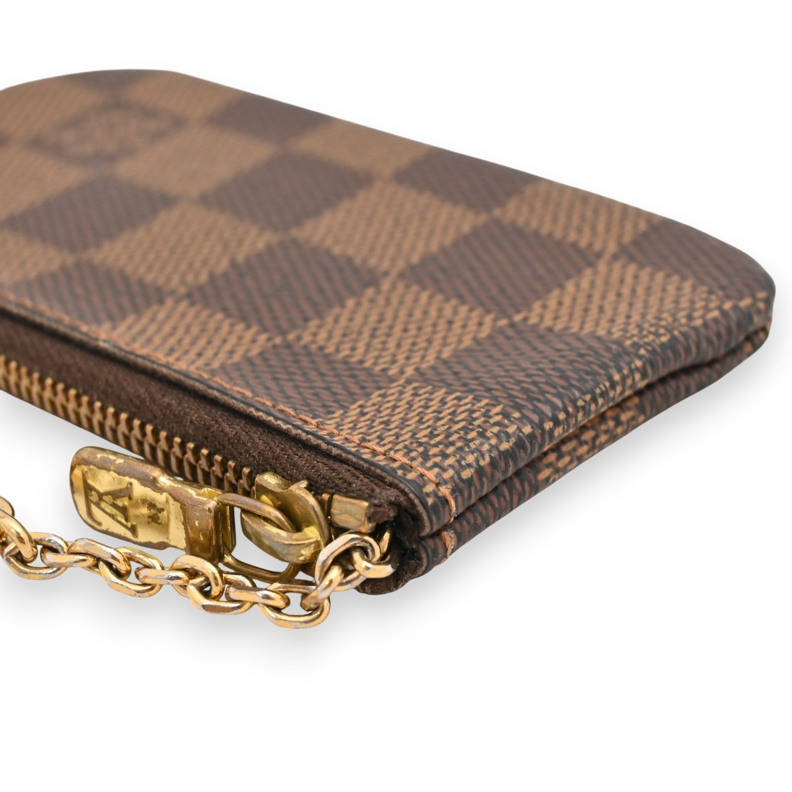 ルイヴィトン ダミエ エベヌ ポシェット クレ コインケース Bランク