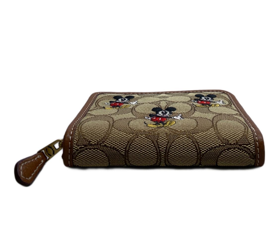 COACH × DISNEY シグネチャー ミッキーマウス ラウンドファスナー 財布