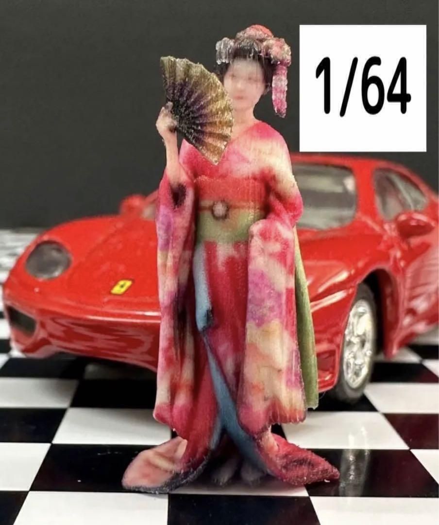 1/64☆舞妓さん☆フィギュア☆ミニカーに☆ミニチュア☆リアル