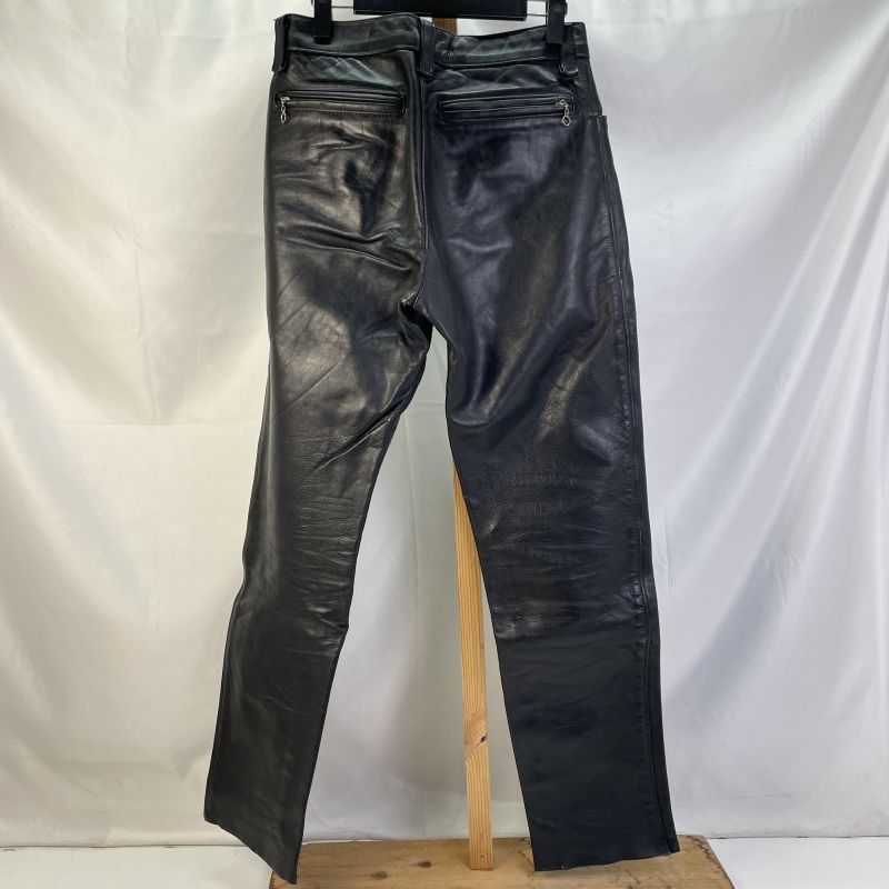01w-6031 バンソン VANSON レザーパンツ ブラック サイズ32 USA製