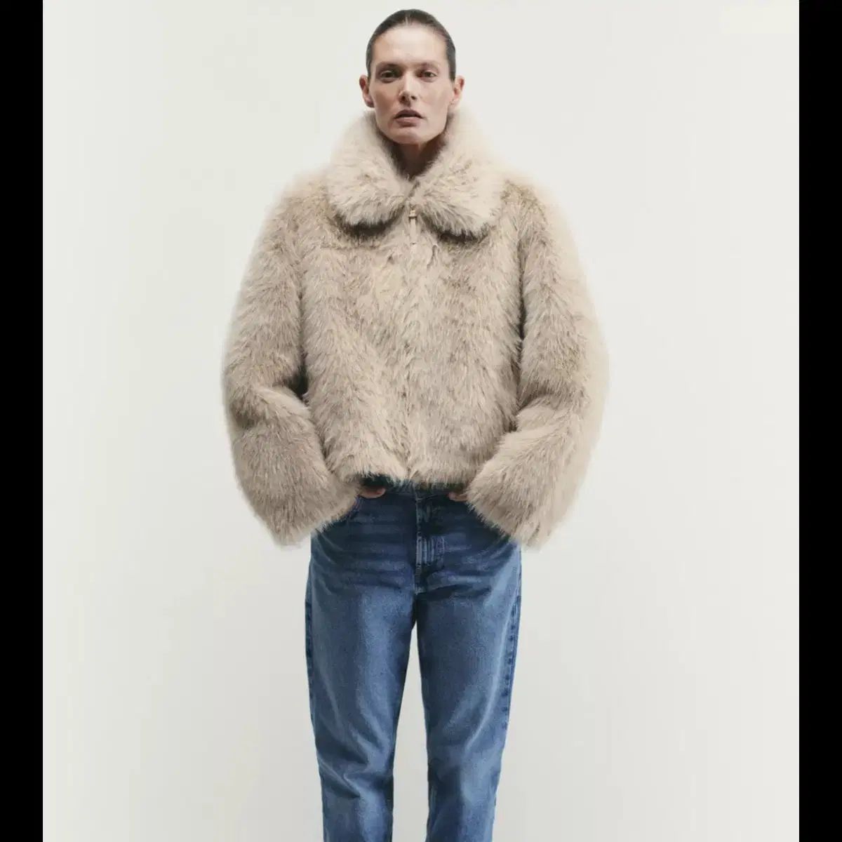 XS 新商品) ZARA ザラ フェイク ファー ダブル フェイス アウター