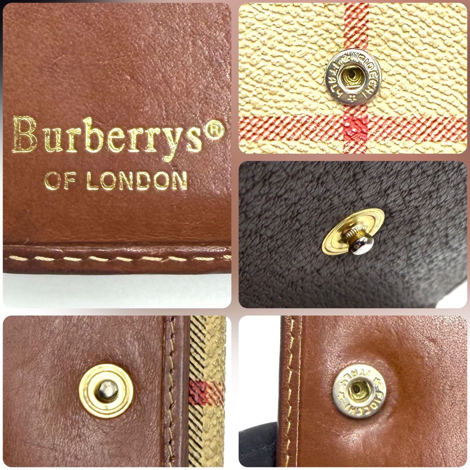 バーバリーズ Burberrys 二つ折り財布 ノバチェック柄 コンパクト財布 