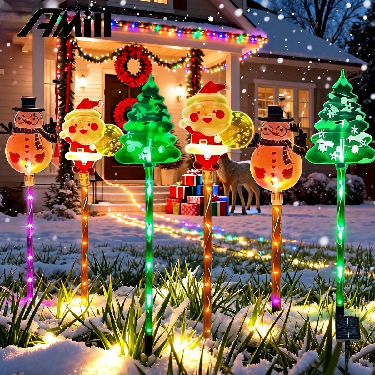 クリスマスイルミネーション　セット販売 DENKO HOME（電光ホーム） イルミネーション ドレープライト ソーラー