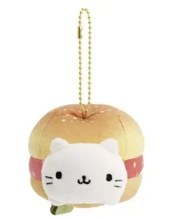 にゃんにゃんにゃんこ お好み焼き ぬいぐるみ キーホルダー