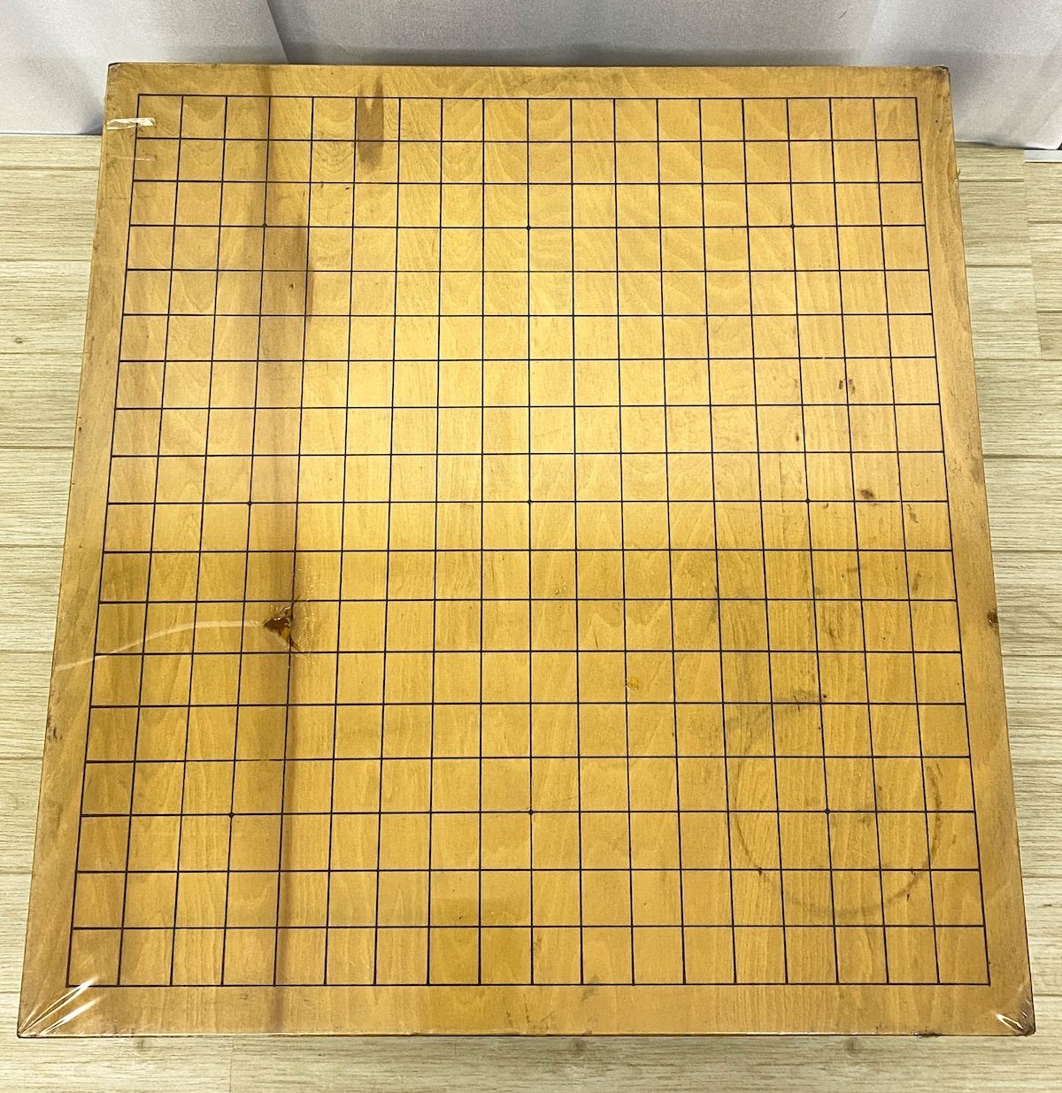 ZK245】囲碁盤 木製 無垢材 厚み15.7cm 脚付 天然木 碁盤 伝統工芸