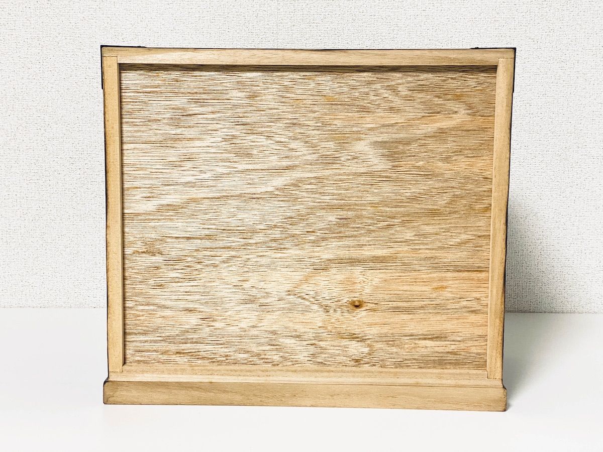 TK249】桐工芸 レトロ ミニ箪笥 三段四ツ引 箱入 小引き出し 小物入れ