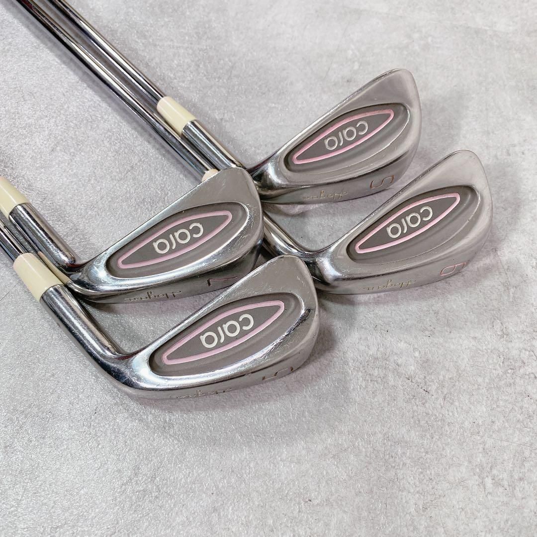 V897 ゴルフクラブ レディース セット 格安 赤 パーシモン 工場 練習 女子