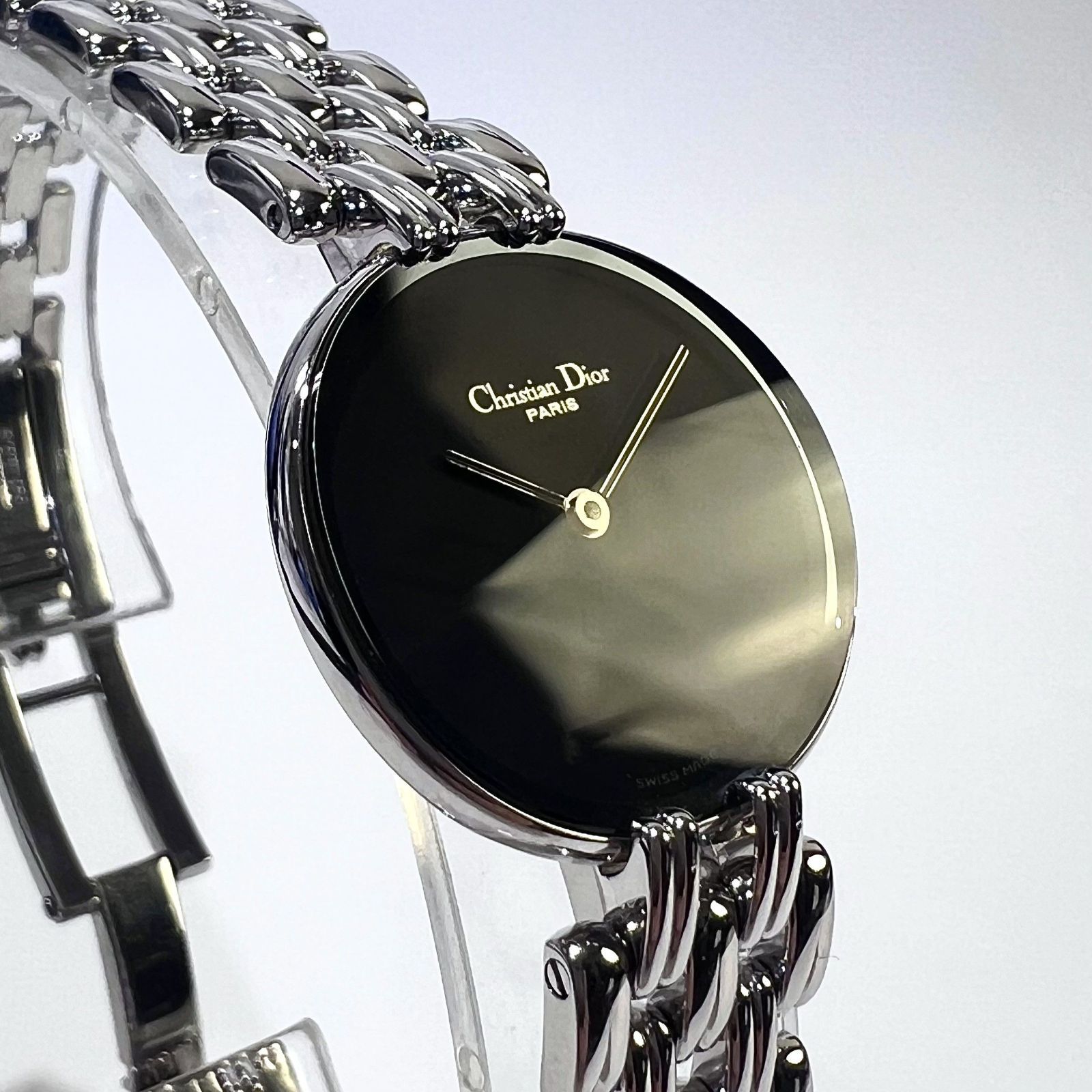 女性腕時計クリスチャンディオーChristian Dior 黒文字盤 Christian Dior クリスチャン ディオール バギラ 黒文字盤 クオーツ