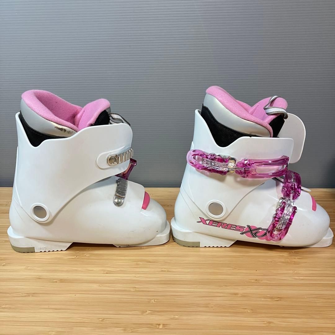 子ども用スキー靴 21cm ジュニア キッズ スキーブーツ ホワイト/ピンク