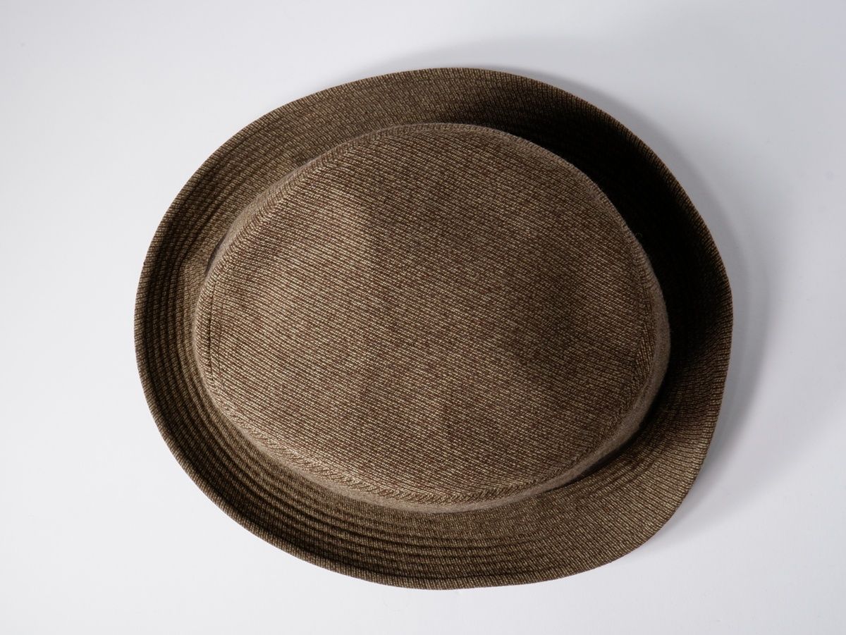 HERMESエルメス メンズ レザーテープ ウールハット【60】【MHWA80600