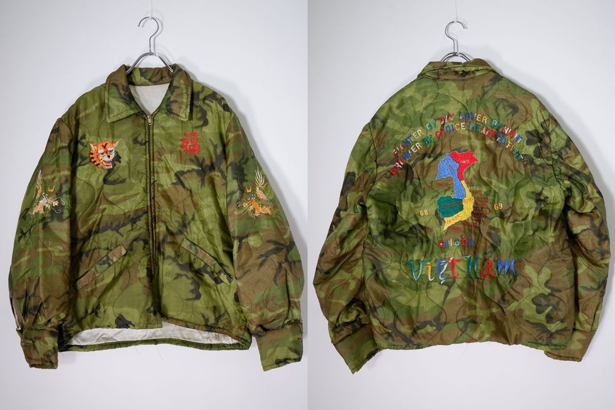 VINTAGE.ヴィンテージ品 1960's 60年代 68-69 迷彩カモ柄 キルティング