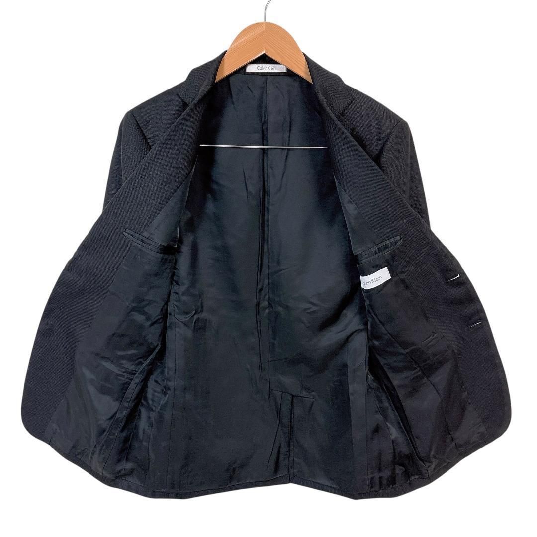 美品】Calvin Klein メンズ スーツジャケット 34 メッシュ 黒 - メルカリ