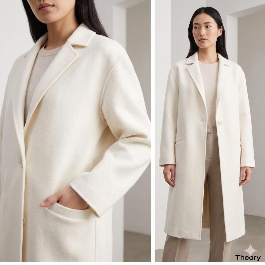 Theory セオリー【P】ロングコート カシミヤ混 美品 S ウール 人気商品